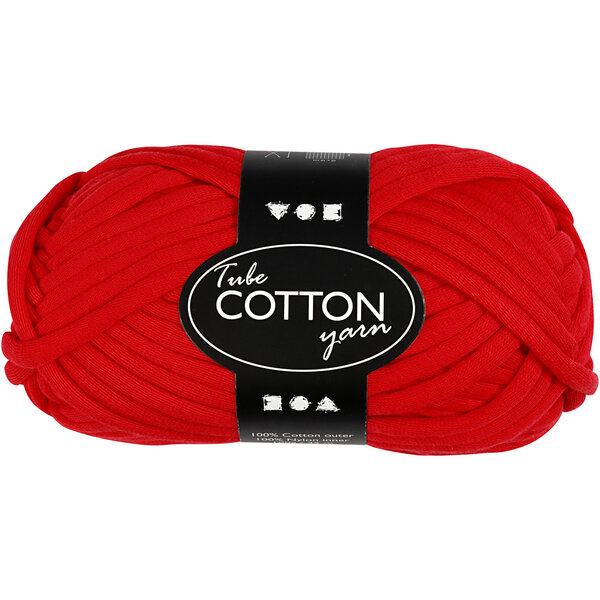 Creativ Company Buisgaren, L: 45 m, needle 10-12, rood, 100 gr/ 1 bol