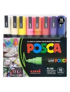 Uni-Posca Posca Marker - PC-5M - 16 stuks