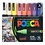 Uni-Posca Posca Marker, afm PC-5M, lijndikte 2,5 mm, medium, diverse kleuren, 16 stuk/ 1 doosje