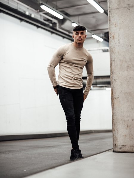 2LEGARE 2LEGARE Crewneck Knit - Zand