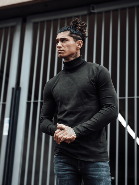 2LEGARE 2LEGARE Turtleneck Knit - Army Green