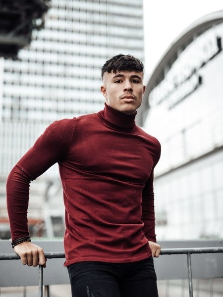 2LEGARE 2LEGARE Turtleneck Knit - Bordeaux