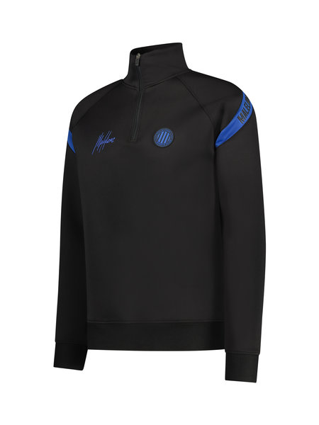 Malelions Sport Pre-Match Quarterzip - Black/Blue