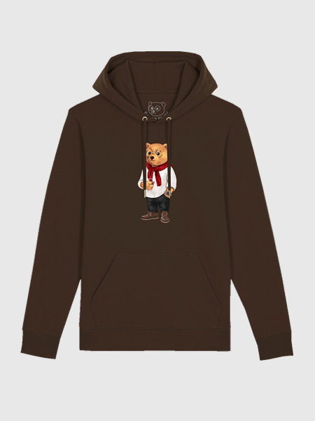 Baron Filou Baron Filou Organic Hoodie Filou XXII. - Chocolate