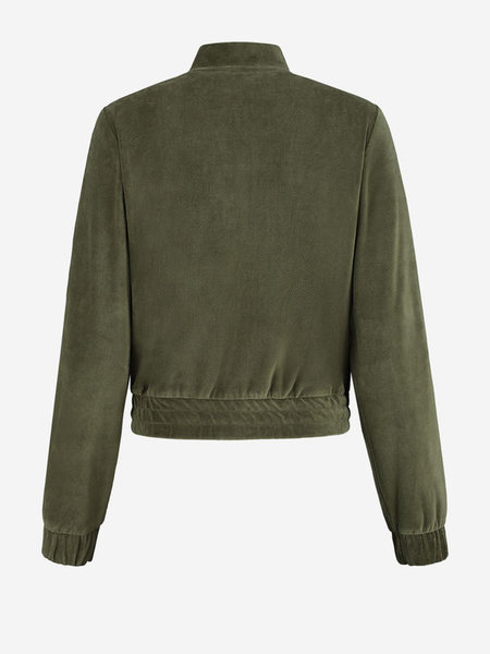 Nikkie Nikkie Velvet Track Jacket - Army