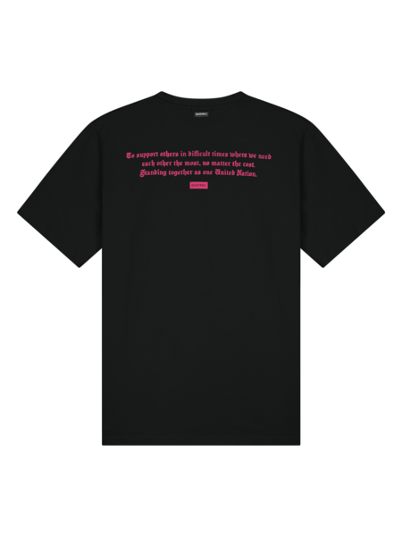 Quotrell Unity T-Shirt - Black/Fuchsia