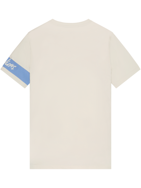 Malelions Captain T-Shirt - Off-White/Vista Blue Malelions Malelions Captain T-Shirt - Off-White/Vista Blue