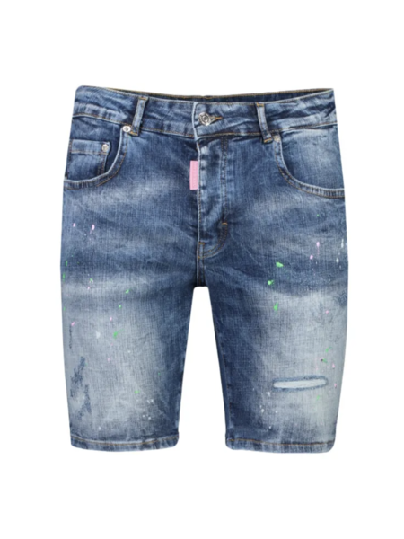 My Brand Blue Distressed Short - Denim