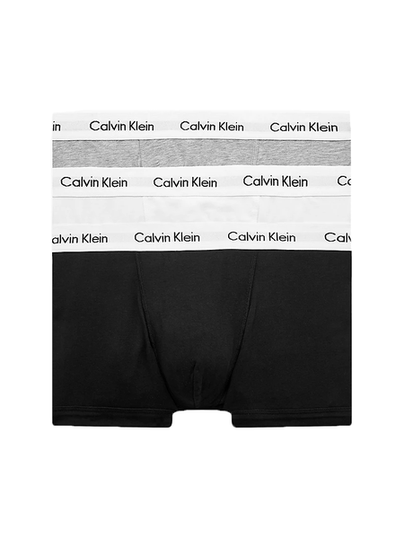 Calvin Klein Calvin Klein  Low Rise Trunk 3-Pack  - Black/White/Grey Heather