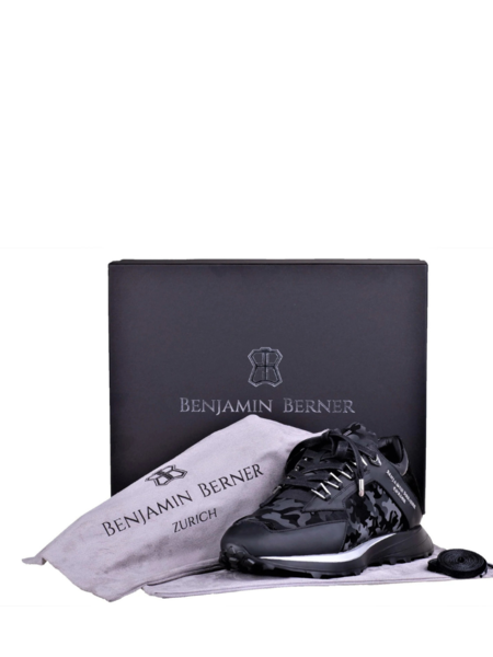 Benjamin Berner Benjamin Berner Alpha Reflective Camouflage Sneaker - Black