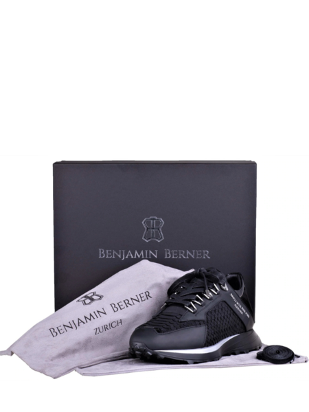 Benjamin Berner Benjamin Berner Alpha Phyton Cut Matt Nappa Sneaker - Black