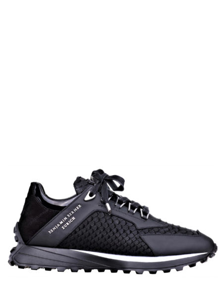 Benjamin Berner Benjamin Berner Alpha Phyton Cut Matt Nappa Sneaker - Black