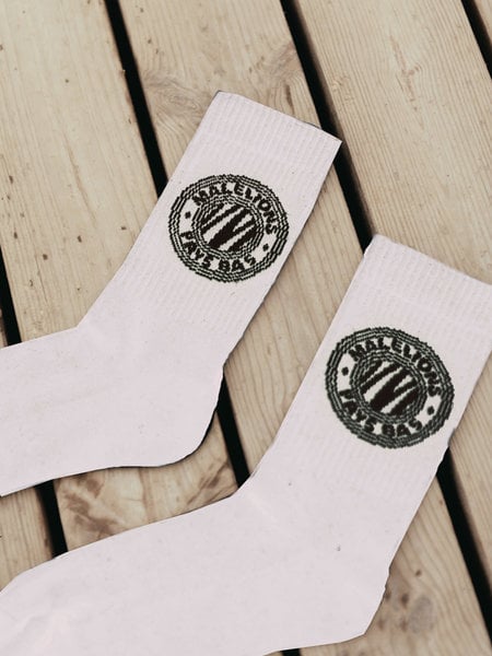 Malelions Malelions Unity Socks 2-Pack - Wit Zwart