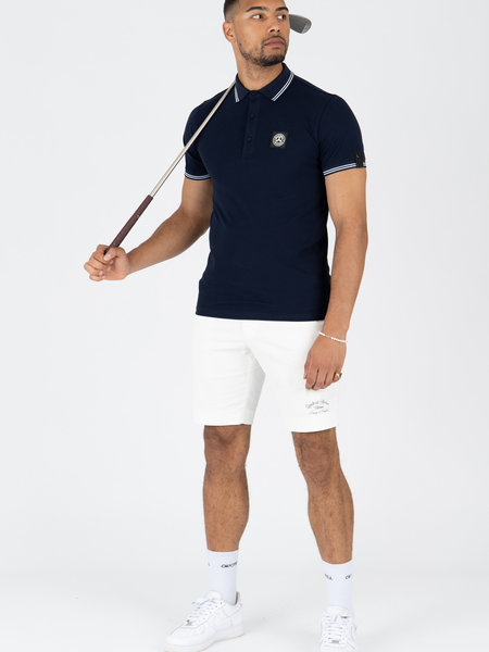 Quotrell Quotrell Lyon Polo - Navy/White