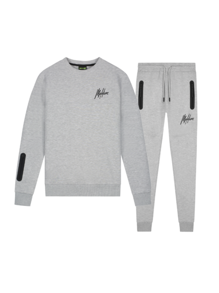 Malelions Sport Counter Sweater Combi-set - Grey Melange
