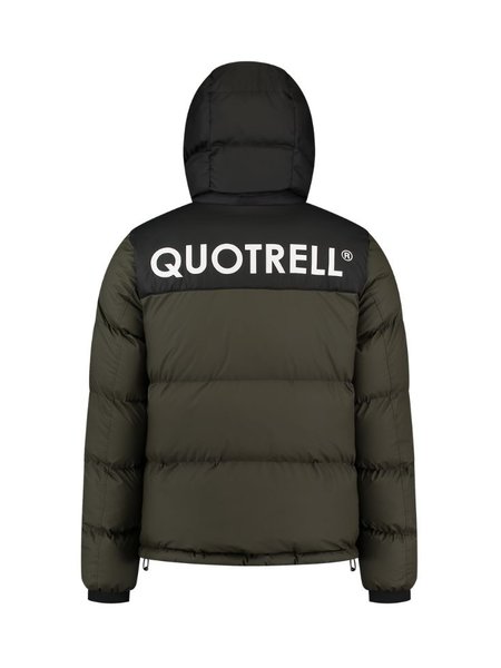 Quotrell Quotrell Utah Puffer Jacket - Dark Green/Black