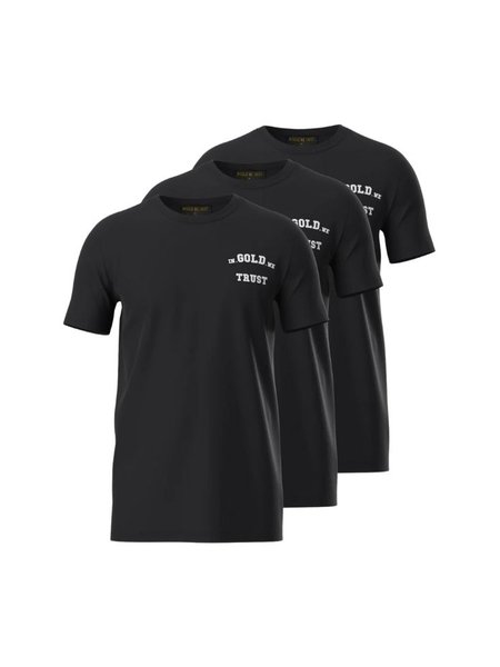 In Gold We Trust Women Basic T-Shirt 3-Pack - Black