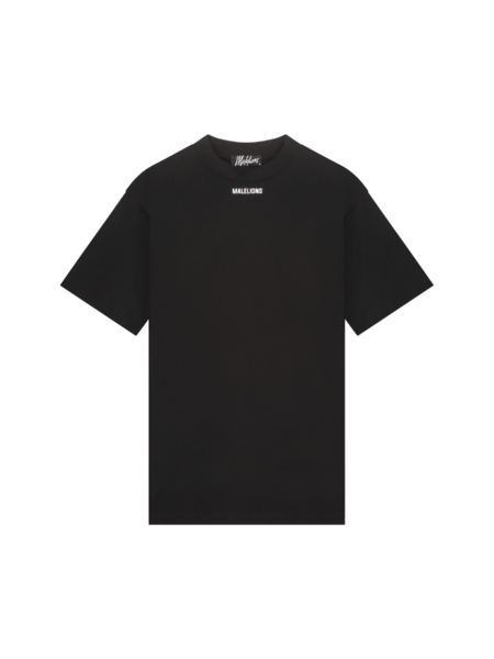 Malelions Collar T-Shirt - Black