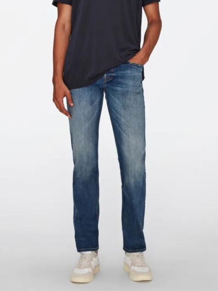 7 For All Mankind 7 For All Mankind Slimmy Tapered Stretch Tek Riptide Jeans - Dark Blue