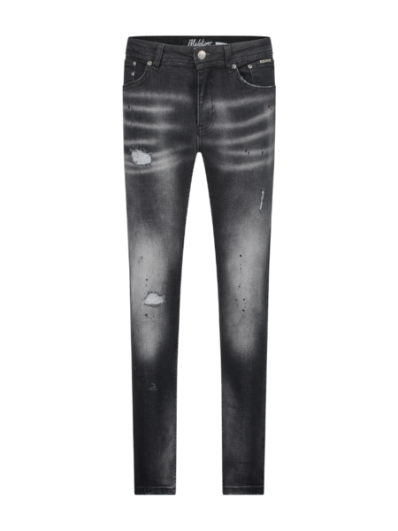 Malelions Malelions Stained Jeans - Black
