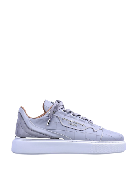 Benjamin Berner Benjamin Berner Raphael Matt Crocodile Sneaker - Ice Grey