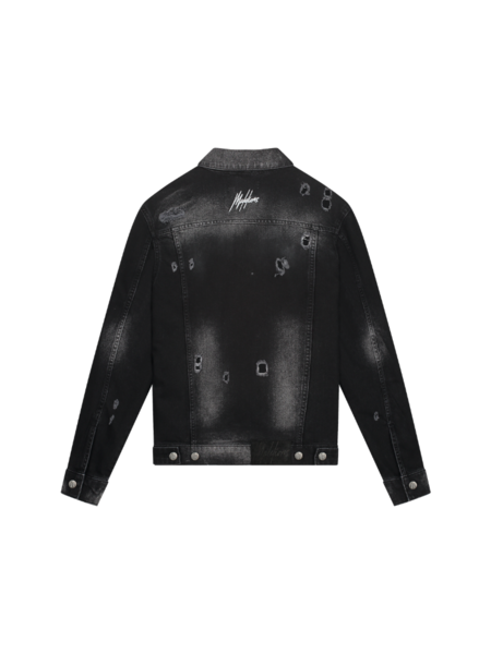 Malelions Malelions Stained Denim Jacket - Black