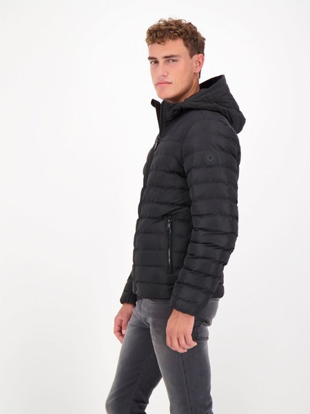 Airforce Airforce Hooded Padded Jacket - True Black