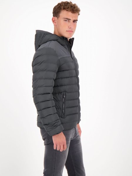 Airforce Airforce Hooded Padded Jacket - Gun Metal