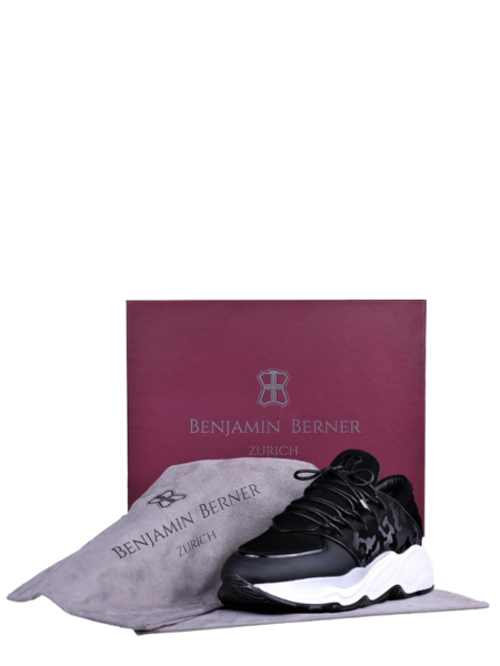 Benjamin Berner Benjamin Berner Phoenix Camouflage Matt Nappa Sneaker - Black