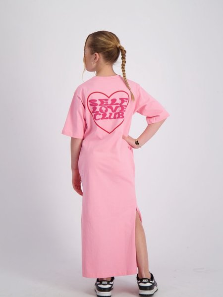 Reinders Kids Self Love Club Long T-Shirt Dress - Flower Pink