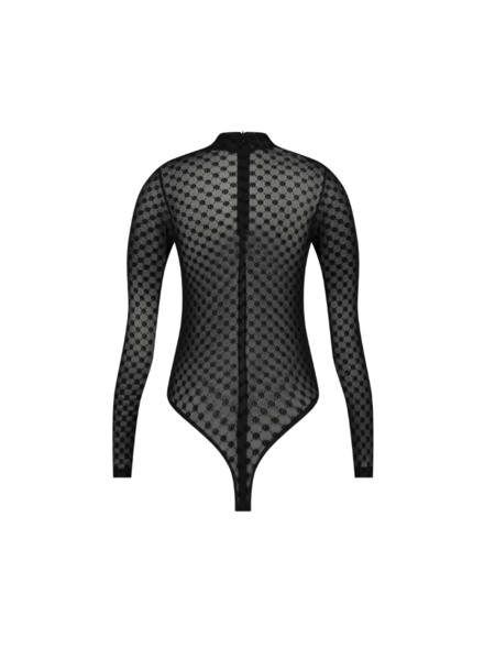 Malelions Malelions Women Longsleeve Monogram Bodysuit - Black