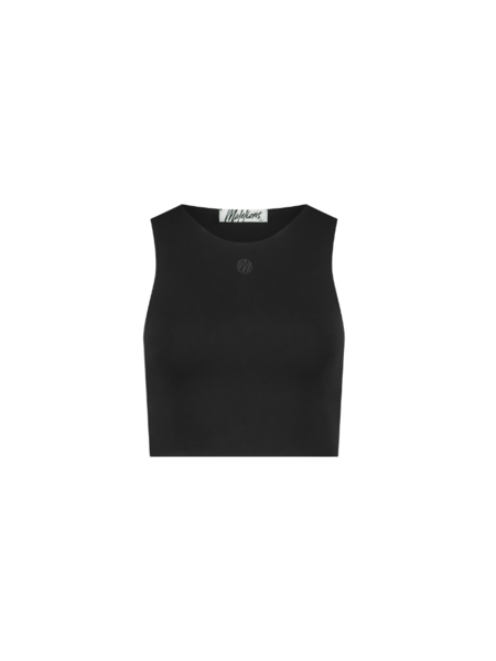 Malelions Malelions Women Motif Crop Top - Black