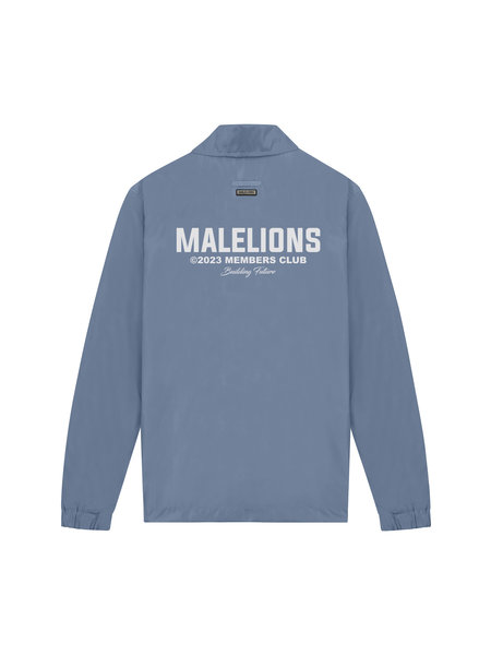 Malelions Malelions Members Club Coach Jacket - Stone Blue