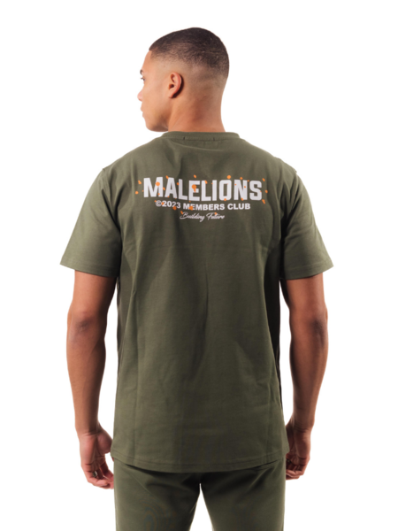 Malelions Malelions Members Club T-Shirt - Light Army/White
