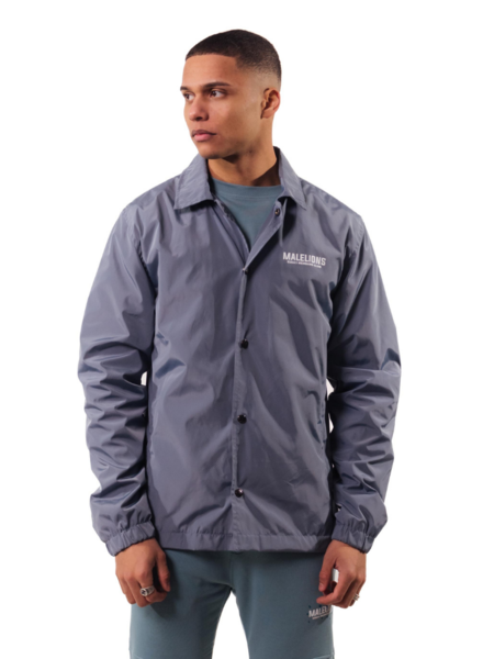 Malelions Malelions Members Club Coach Jacket - Stone Blue