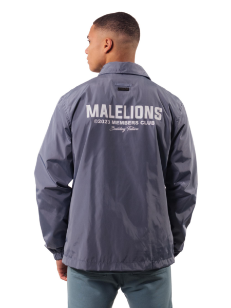 Malelions Malelions Members Club Coach Jacket - Stone Blue