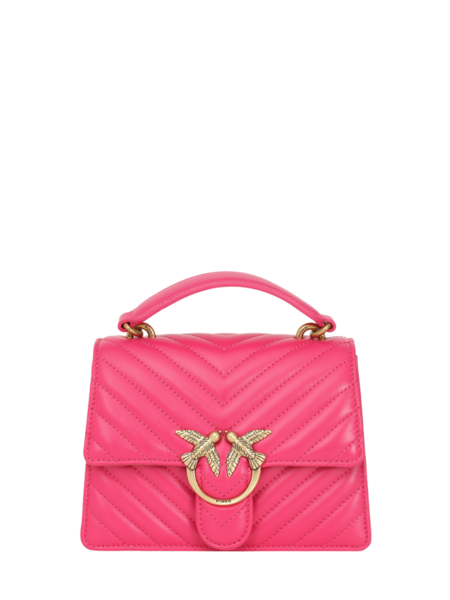 Pinko Love Top Handle Mini Handbag - Barbabietola/Antique Gold