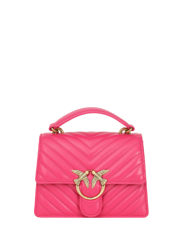 Pinko Love Top Handle Mini Handbag Barbabietola/Antique Gold Eddy's