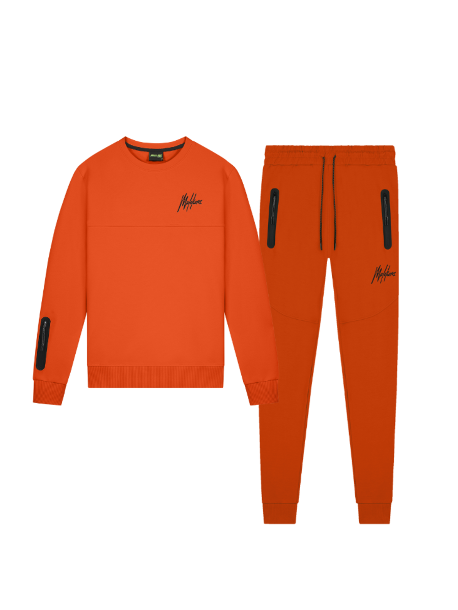 Malelions Malelions Counter Crewneck Combi-set - Orange