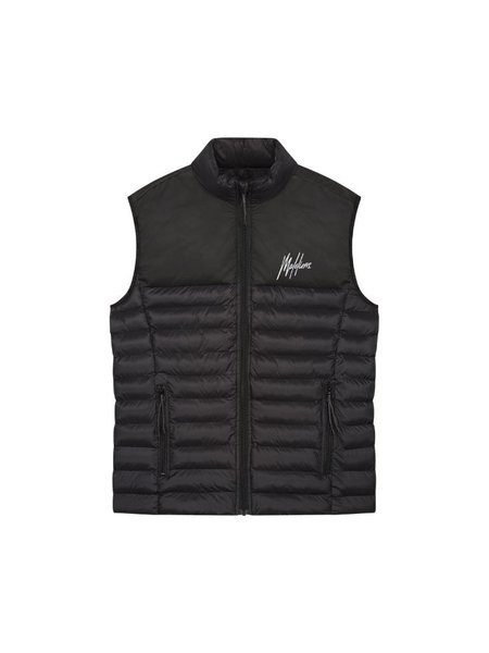 Malelions Sport Ripstop Bodywarmer - Black/White