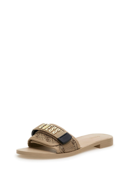 Guess Guess Elyze Slippers - Beige/Brown