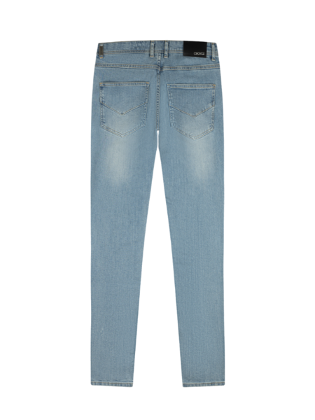 Croyez Croyez CH1 Distressed Jeans - Light Blue/Antra