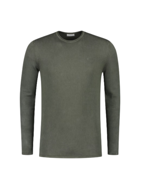 Purewhite Flat Sweater - Army Green