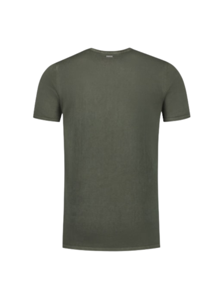 Purewhite Purewhite Knitted T-Shirt - Army Green