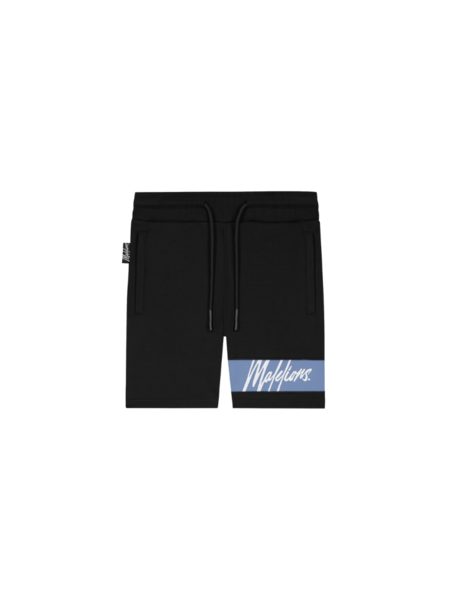 Malelions Kids Captain Short - Black/Vista Blue