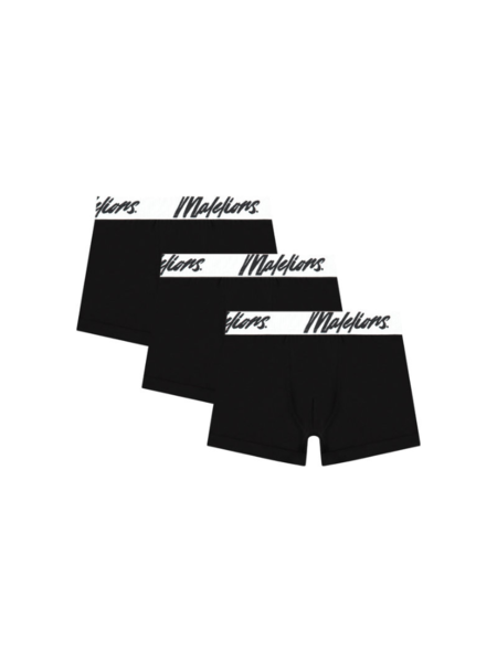 Malelions Malelions Kids Boxer 3-Pack - Black/White