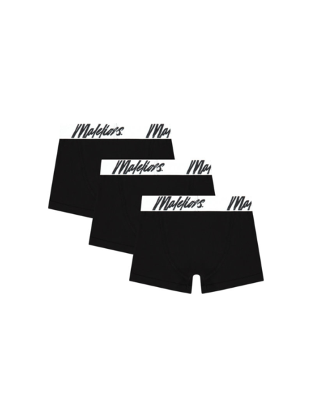 Malelions Malelions Kids Boxer 3-Pack - Black/White