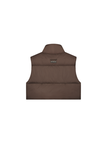 Malelions Malelions Women Cropped Bodywarmer - Brown