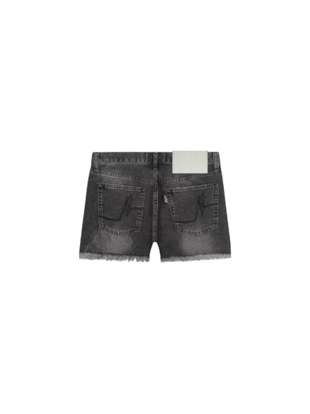 Malelions Malelions Women Damaged Denim Short - Black