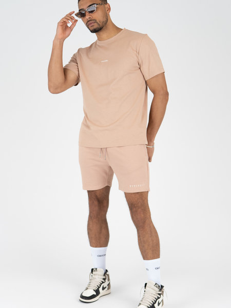 Quotrell Quotrell x Eddy's Fusa Shorts - Mocha/White